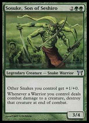 Magic the Gathering: Champions of Kamigawa (Base Set) card 244 Sosuke, Son of Seshiro