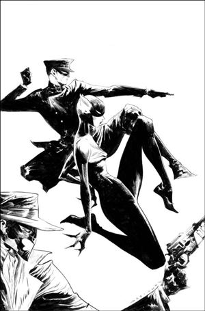 Green Hornet / Miss Fury issue 3-G Jae Lee B&W Virgin 1:15 Cover