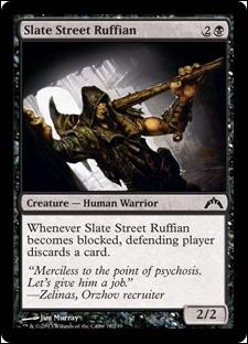 Magic the Gathering: Gatecrash (Base Set) card 78 Slate Street Ruffian