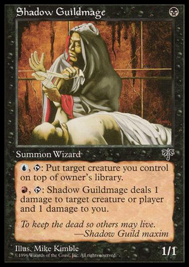 Magic the Gathering: Mirage (Base Set) card 140 Shadow Guildmage