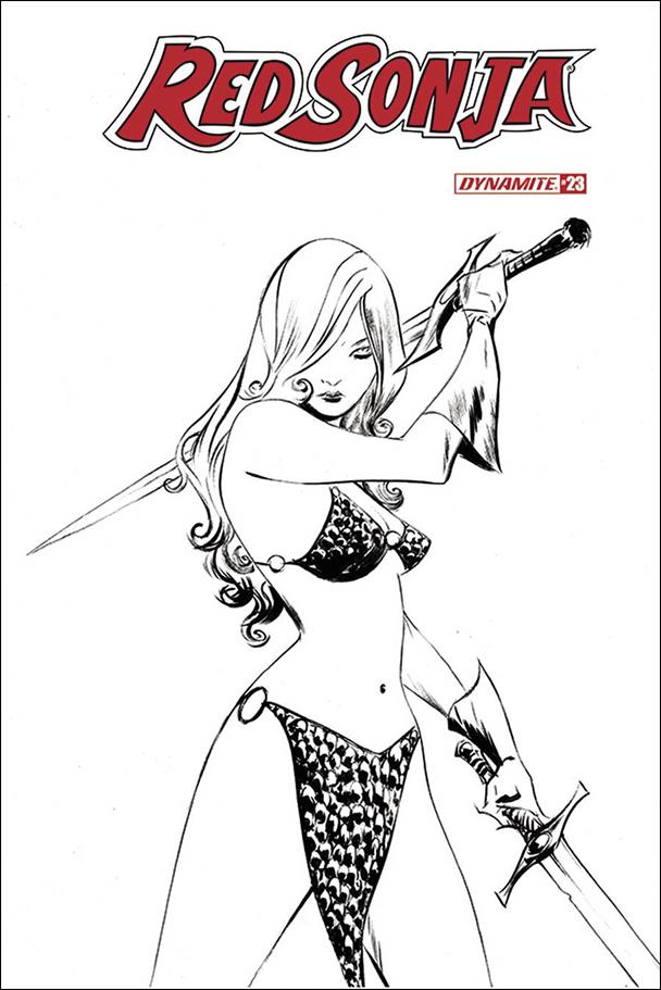 Red Sonja (2019) issue 23-L Jae Lee 1:20 Black & White Cover