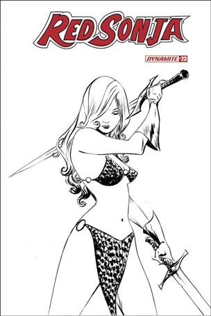 Red Sonja (2019) issue 23-L Jae Lee 1:20 Black & White Cover
