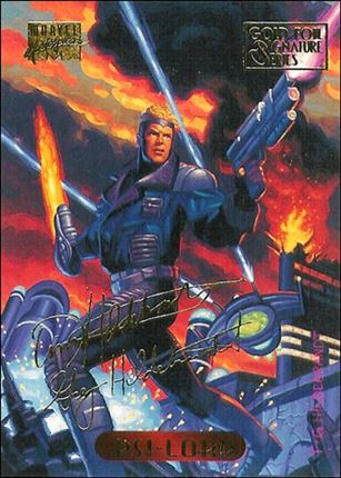 1994 Marvel Masterpieces (Gold-Foil Signature Parallel Base Set) card 92 Psi-Lord