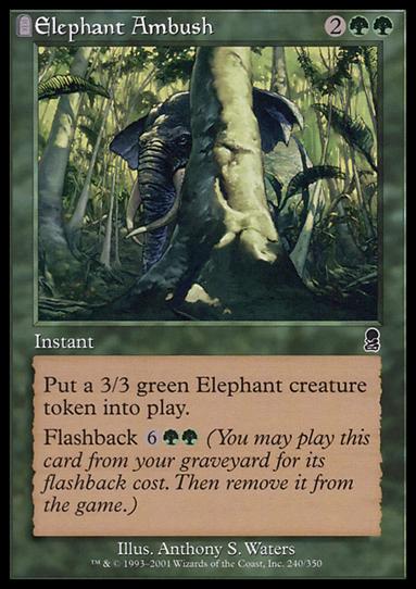 Magic the Gathering: Odyssey (Base Set) card 240 Elephant Ambush