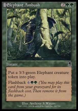 Magic the Gathering: Odyssey (Base Set) card 240 Elephant Ambush