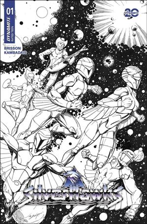 Silverhawks (2025) issue 1-ZR Mark Bagley 1:10 B&W Cover