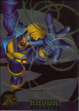 1996 Fleer Ultra X-Men All Chromium (Base Set) card 15 Havok