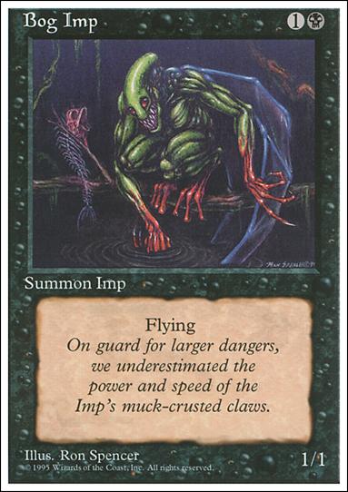 Magic the Gathering: 4th Edition (Base Set) card 123 Bog Imp