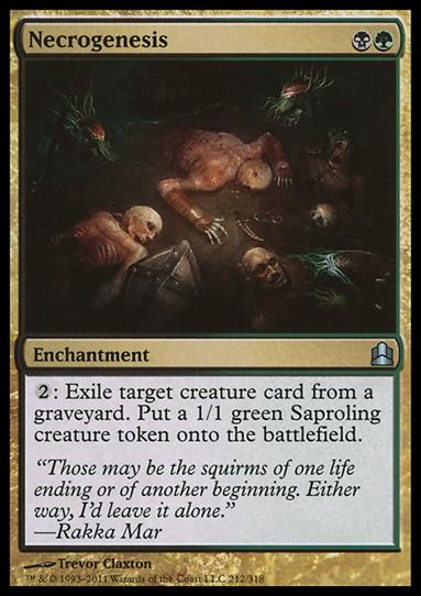 Magic the Gathering: Commander (Base Set) card 212 Necrogenesis