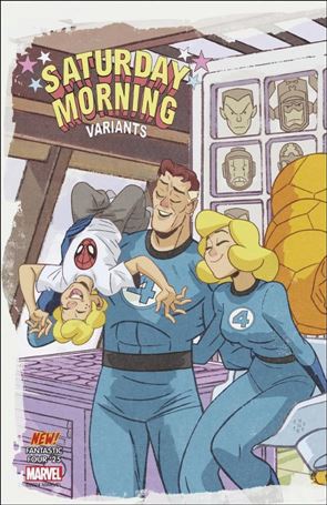 Fantastic Four (2022) issue 25-E Sean Galloway Saturday Morning Connecting Cover