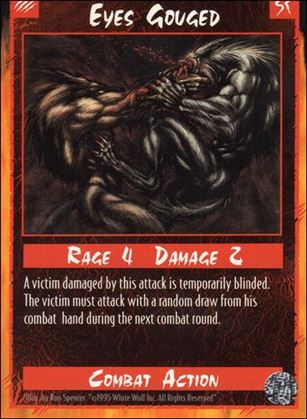 Rage Limited (Base Set) card 75 Eyes Gouged 