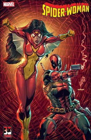 Spider-Woman (2020) issue 16-B Rob Liefeld Deadpool 30 Years Cover