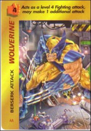 Marvel OverPower (Base Set) card nn230 Wolverine: Berserk Attack