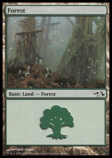 Magic the Gathering: Duel Decks: Elves vs. Goblins (Base Set) card 28 Forest