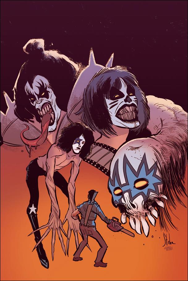 KISS / Army of Darkness issue 1-G Kyle Strahm 1:40 Virgin Cover