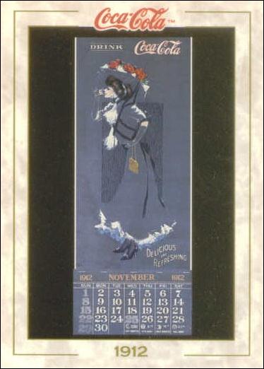 Coca-Cola Collection Series 1 (Base Set) card 17 Calendar (1912)