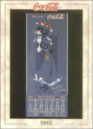 Coca-Cola Collection Series 1 (Base Set) card 17 Calendar (1912)