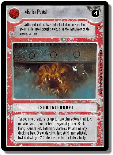 Star Wars: Jabba's Palace Limited (Base Set) card 157 Fallen Portal