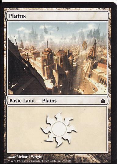 Magic the Gathering: Ravnica (Base Set)  card 290 Plains