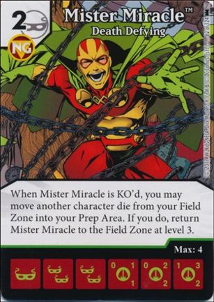 DC Comics Dice Masters Batman card 62 Mister Miracle: Death Defying