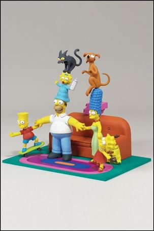 Simpsons Deluxe Box Sets figure 2 Bart, Homer, Marge, Lisa and Maggie