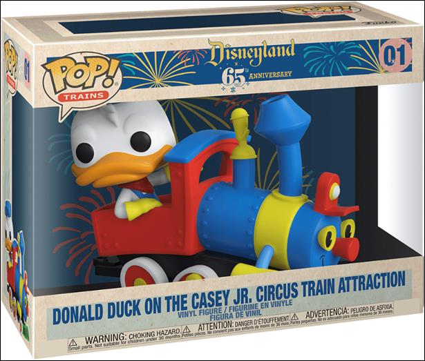 POP! Trains figure 1 Donald Duck on the Casey Jr Circus Train