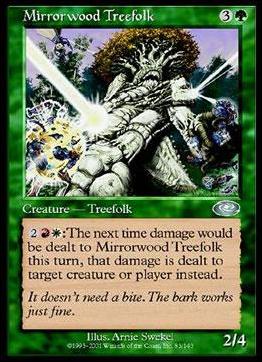 Magic the Gathering: Planeshift (Base Set) card 83 Mirrorwood Treefolk