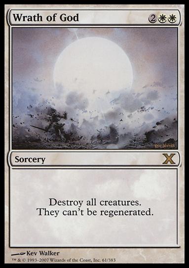 Magic the Gathering: 10th Edition (Base Set) card 61 Wrath of God