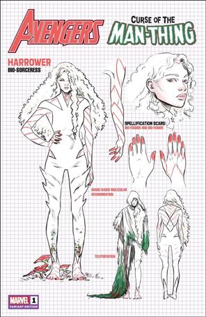 Avengers: Curse of the Man-Thing issue 1-E Carmen Nunez Carnero 1:10 Design Cover