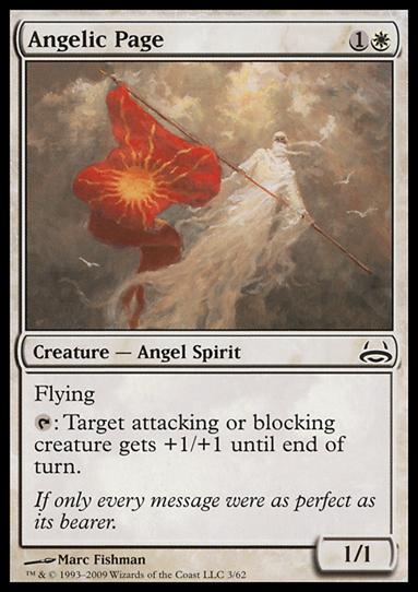Magic the Gathering: Duel Decks: Divine vs. Demonic (Base Set) card 3 Angelic Page