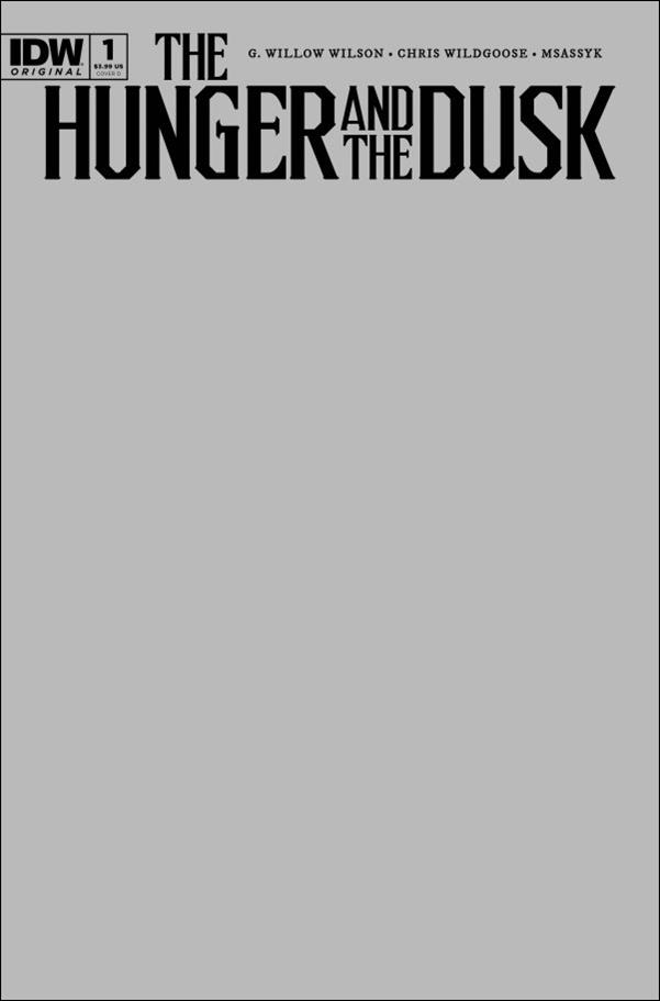 Hunger and the Dusk issue 1-D Blank/Sketch Cover