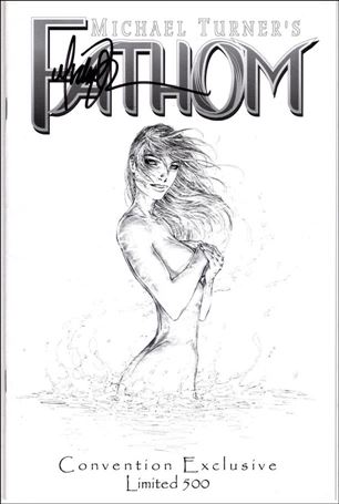 Fathom Swimsuit Special issue 1-E Convention Cover (Signed by Michael Turner) w/ COA