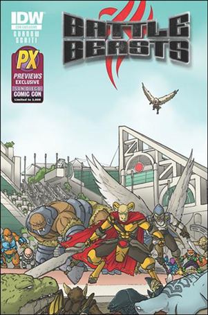 Battle Beasts (2012) issue 1-D Ulises Farinas SDCC / Previews Cover
