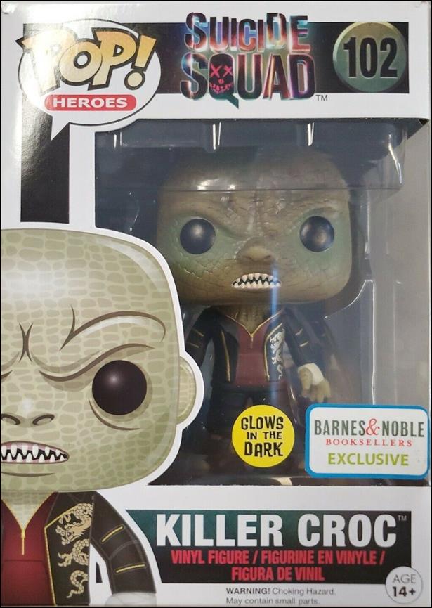 POP! Heroes figure 102-B Killer Croc (Glow) Barnes & Noble Exclusive