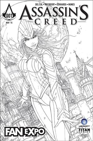 Assassin's Creed issue 1-J Jamie Tyndall Fan Expo Sketch Cover