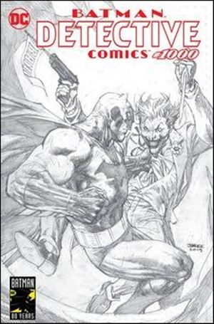 Detective Comics (1937) issue 1000-UJ Jim Lee Torpedo Comics Joker B&W Cover 1/2500