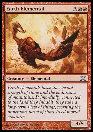 Magic the Gathering: 10th Edition (Base Set) card 199 Earth Elemental