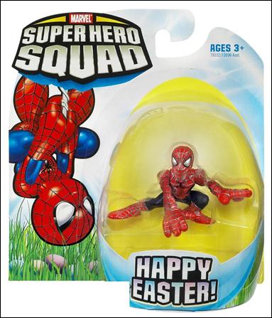 Marvel Super Hero Squad (Easter Singles) figure 3 Spider-Man (Crouching)