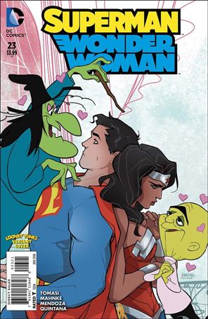 Superman/Wonder Woman issue 23-B Karl Kerschl & Spike Brandt Looney Tunes Cover