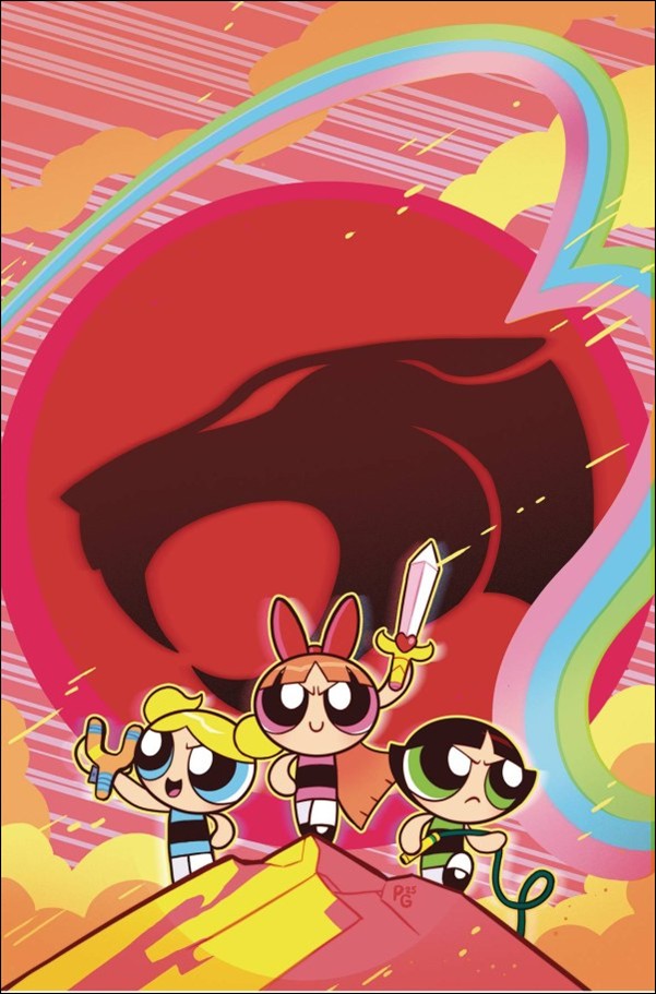 ThunderCats / The Powerpuff Girls issue 1-H Paulina Ganucheau Foil Virgin Cardstock Cover