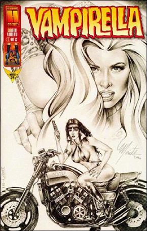 Vampirella Monthly issue 24-C Monte Moore Black-and-White Cover
