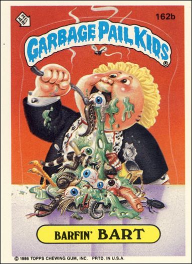 Garbage Pail Kids: Series 04 (Base Set) card 162b Barfin' Bart