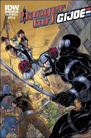 Danger Girl/G.I. Joe issue 5-B Snake Eyes and Storm Shadow 1:5 Cover