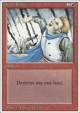 Magic the Gathering: Revised (Base Set) card 180 Stone Rain