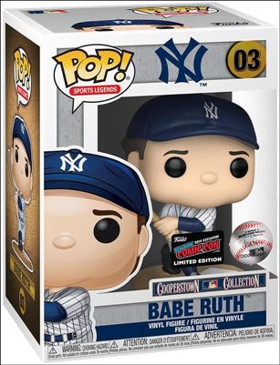 POP! Sports Legends figure 3 Babe Ruth (Pinstripes) NYCC 2019 Exclusive