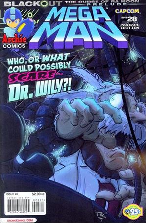 Mega Man issue 28-B T. Rex Cover