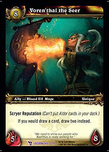 World of Warcraft: March of the Legion (Base Set) card 245 Voren'thal the Seer