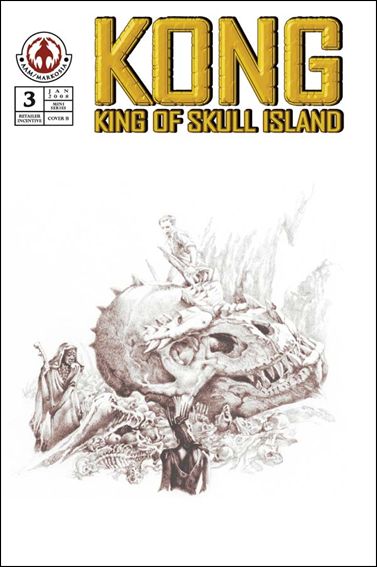 Kong: King of Skull Island issue 3-B Joe Devito Sketch Cover