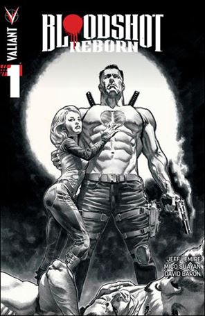 Bloodshot Reborn issue 1-H Lewis LaRosa 1:100 Black & White Cover