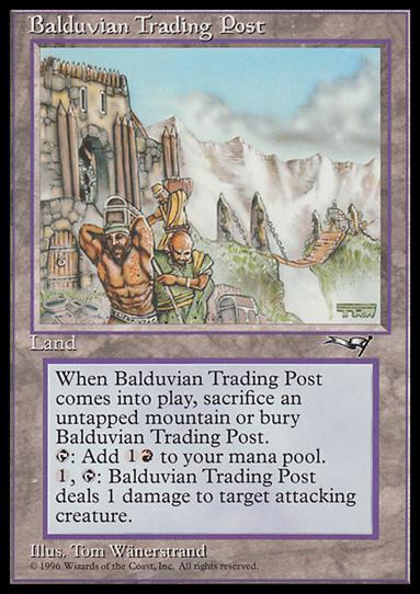 Magic the Gathering: Alliances (Base Set) card 137 Balduvian Trading Post